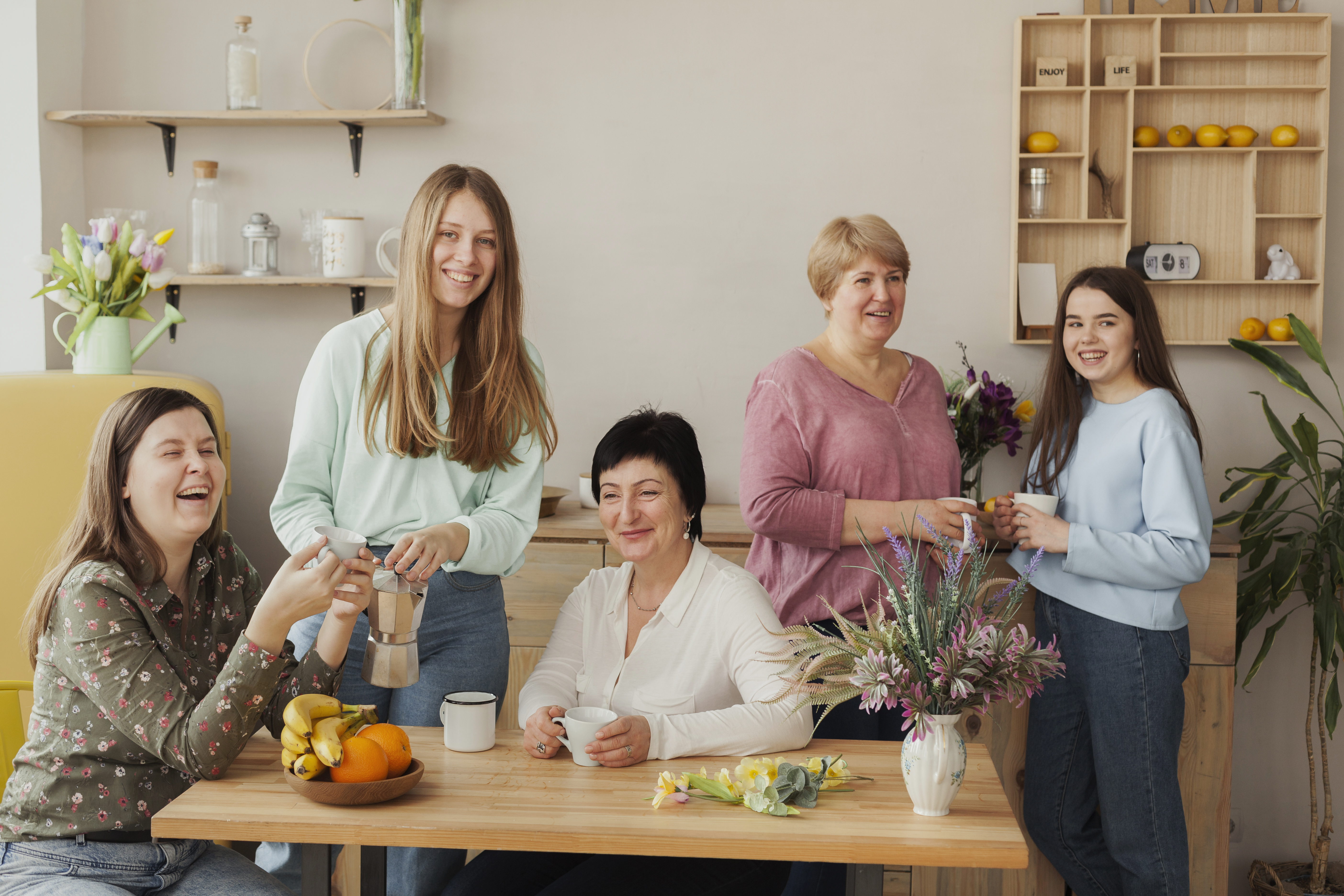 women-all-ages-front-view